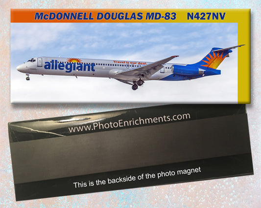 Allegiant Airlines MD-83 Fridge Magnet (PMT1510)