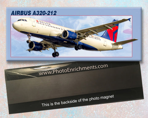 Delta Air Lines Airbus A320-212 Fridge Magnet (PMT1517)