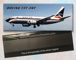Delta Air Lines Boeing 737-347 Fridge Magnet (PMT1519)
