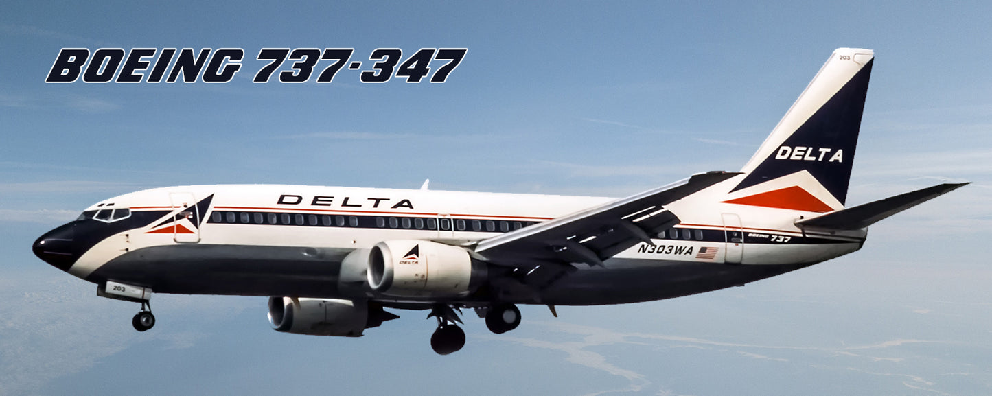 Delta Air Lines Boeing 737-347 Fridge Magnet (PMT1519)