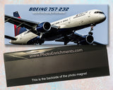 Delta Air lines Boeing 757-232 Fridge Magnet (PMT1522)