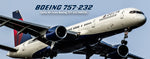 Delta Air lines Boeing 757-232 Fridge Magnet (PMT1522)