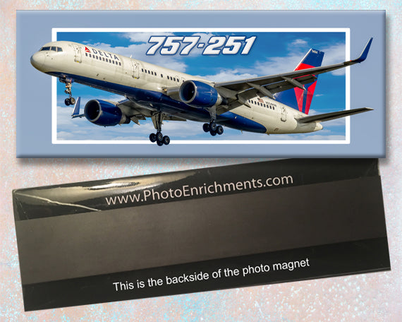 Delta Air Lines Boeing 757-251 Fridge Magnet (PMT1523)