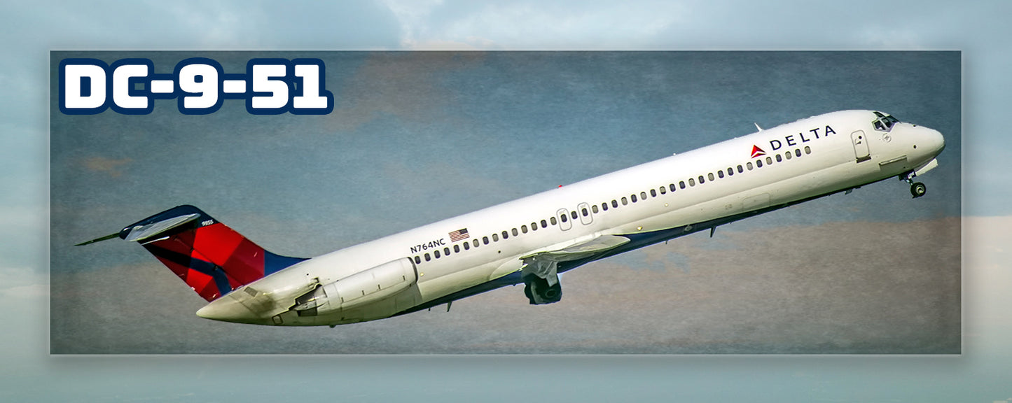 Delta Air Lines DC-9-51 Fridge Magnet (PMT1525)