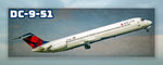 Delta Air Lines DC-9-51 Fridge Magnet (PMT1525)