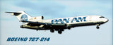 Pan Am Airlines Boeing 727-214 Fridge Magent (PMT1538)