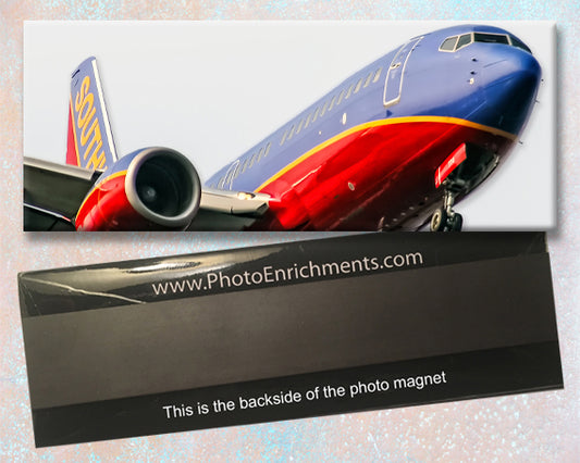 Southwest Airlines Boeing 737 Close Up Fridge Magnet (PMT1546)