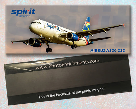 Spirit Airlines Airbus A320 Fridge Magnet (PMT1547)
