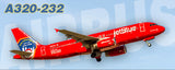 JetBlue Airways Airbus A320-232 FDNY Colors Fridge Magnet (PMT1551)