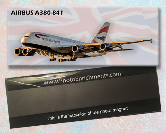 British Airways Airbus A380 Fridge Magnet (PMT1580)
