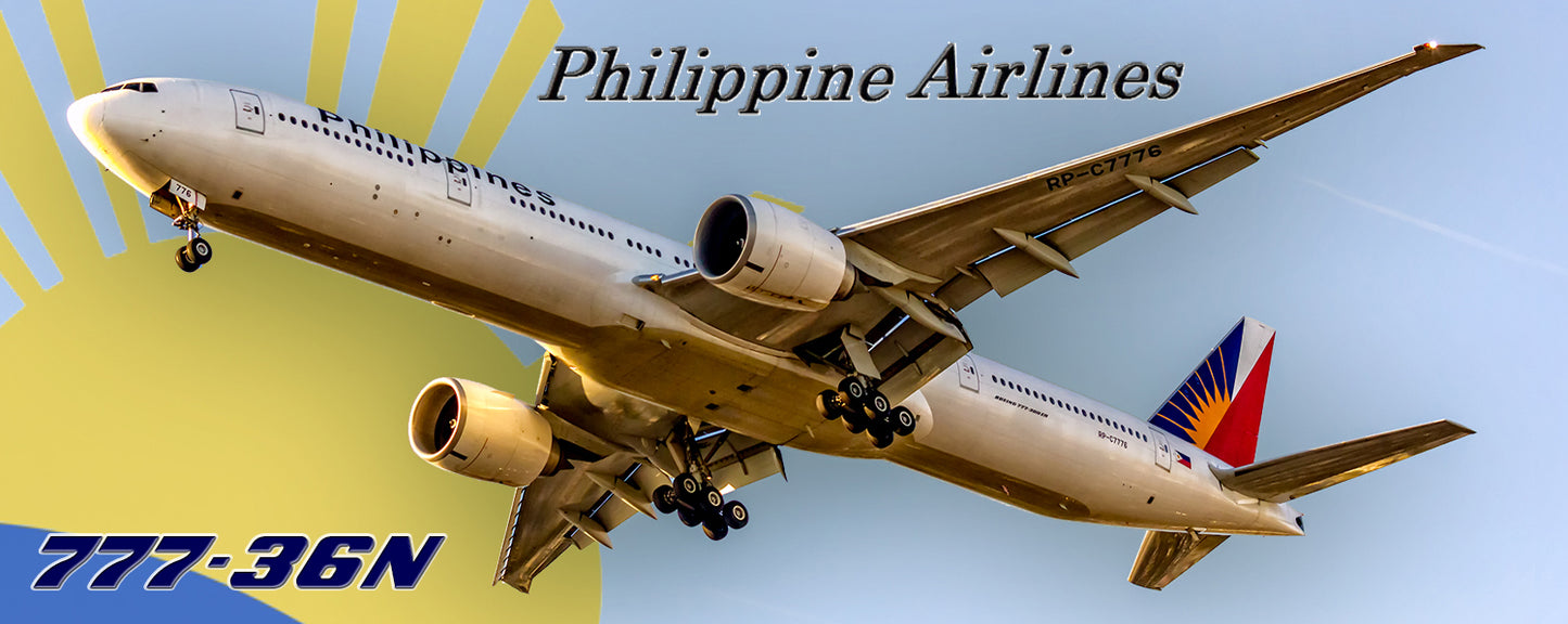 Philippine Airlines, Boeing 777-36N Fridge Magnet (PMT1587)