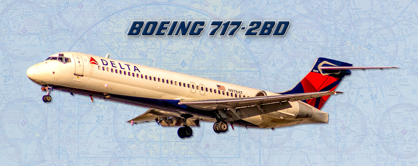 Delta Air Lines Boeing 717-2BD Fridge Magnet (PMT1602)