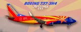 Southwest Airlines Boeing 737-3H4 Arizona One Colors Fridge Magnet (PMT1622)