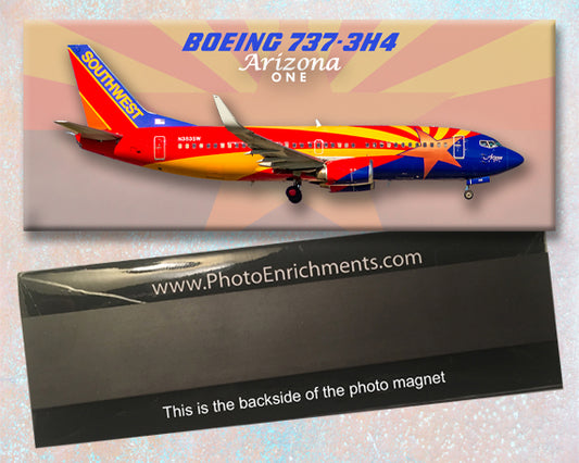 Southwest Airlines Boeing 737-3H4 Arizona One Colors Fridge Magnet (PMT1622)