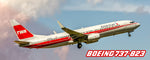 American Airlines Boeing 737-823 TWA Heritage Fridge Magnet (PMT1626)