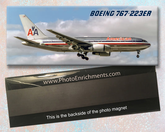 American Airlines Legacy Boeing 767-223ER Fridge Magnet (PMT1627)