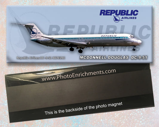 Republic Airlines Herman Logo DC-9-51 Fridge Magnet (PMT1632)