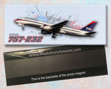 Delta Air Lines Boeing 757-232 Fridge Magnet (PMT1635)