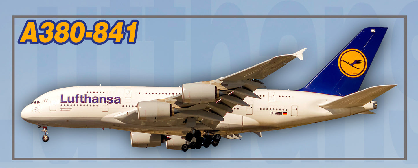 Lufthansa Airlines Airbus A380 Fridge Magnet (PMT1659)