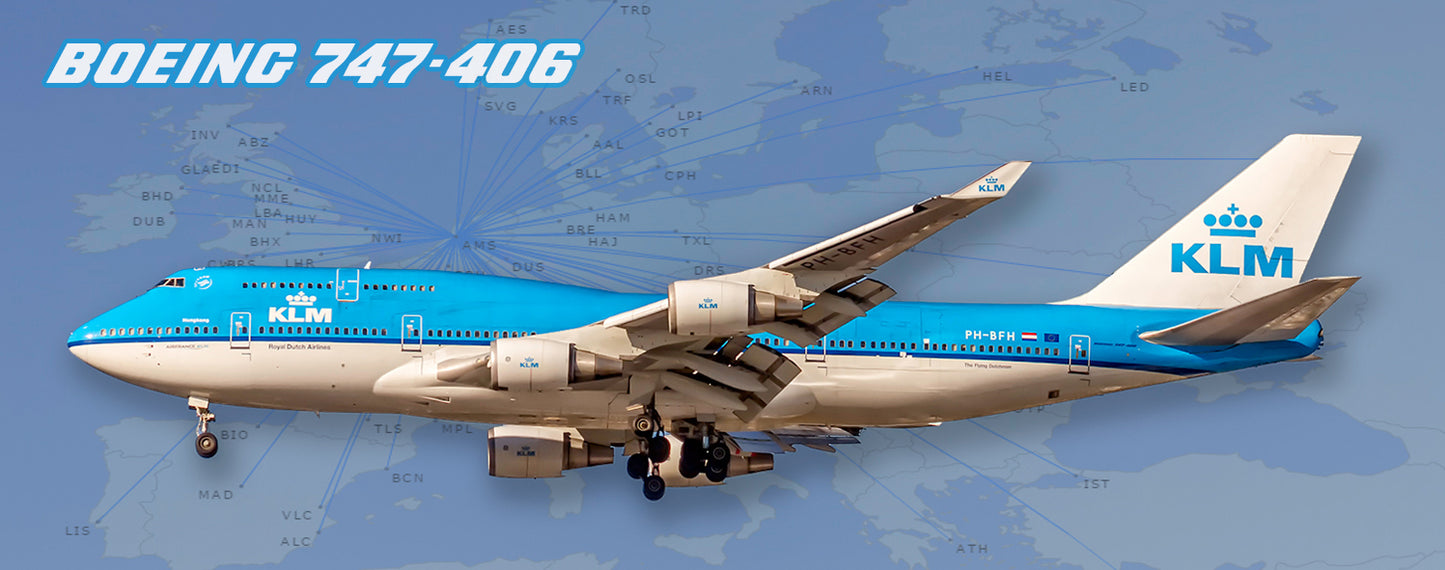 KLM Airlines Boeing 747-406 Fridge Magnet (PMT1660)