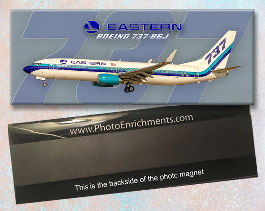 Eastern Airlines 2015 Logo Boeing 737-86J Fridge Magnet (PMT1665)