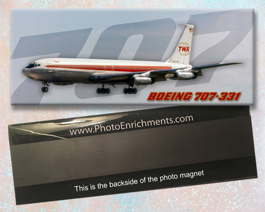 TWA Airlines Boeing 707-331 Fridge Magnet (PMT1677)