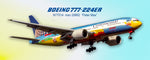 Continental Airlines (Peter Max) Boeing 777-224 Fridge Magnet (PMT1685)