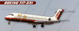 TWA Airlines Boeing 717-231 Fridge Magnet (PMT1686)