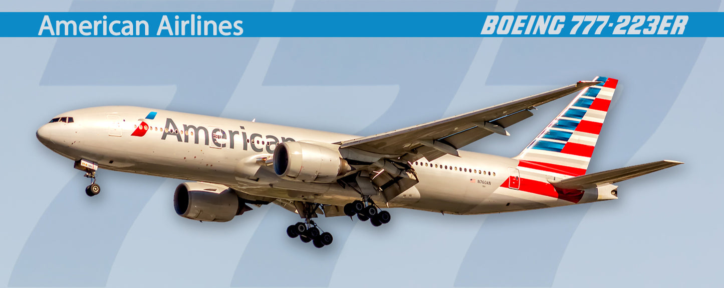 American Airlines Boeing 777-223 Fridge Magnet (PMT1687)