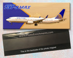 United Airlines Boeing 737-9 Max Fridge Magnet (PMT1702)