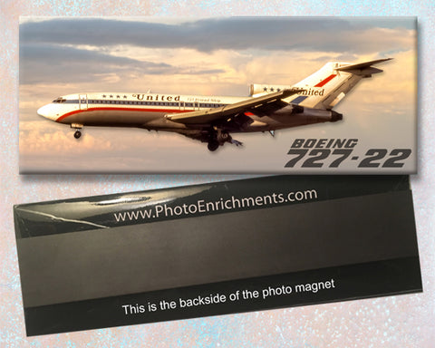 United Airlines Friendship Boeing 727-22 Fridge Magnet (PMT1704)