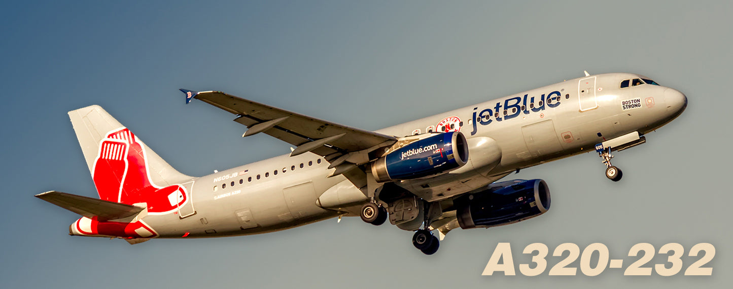 JetBlue  Airbus A320-232 Boston Strong Red Sox Colors Fridge Magnet (PMT1711)