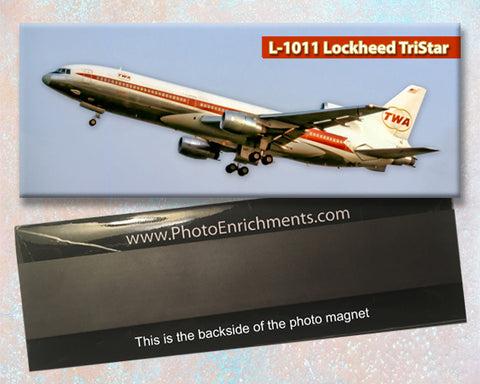 TWA Airlines 1962 Colors Lockheed L-1011 Fridge Magnet (PMT1719)