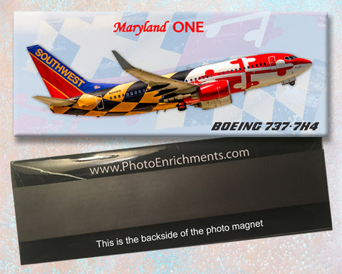 Southwest Airlines Boeing 737-7H4 Maryland One Colors Fridge Magnet (PMT1721)