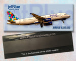 JetBlue Airways A320 Vacations Colors Fridge Magnet (PMT1727)