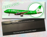 JetBlue Airways Airbus A320-232 Boston Celtics Colors Fridge Magnet (PMT1734)