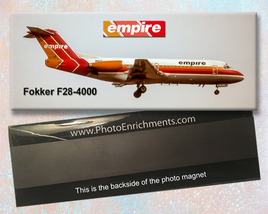 Empire Airlines Fokker F28-4000 Fridge Magnet (PMT1739)