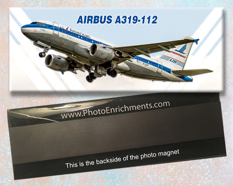 American Airlines Airbus A319-112 Piedmont Heritage Fridge Magnet (PMT1741)