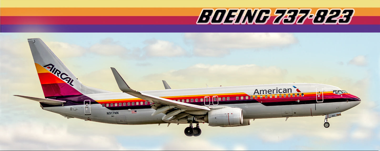 American Airlines Boeing 737 AirCal Heritage Fridge Magnet (PMT1743)