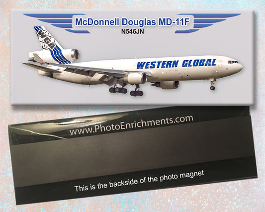 Western Global Airlines MD-11F Fridge Magnet (PMT1749)