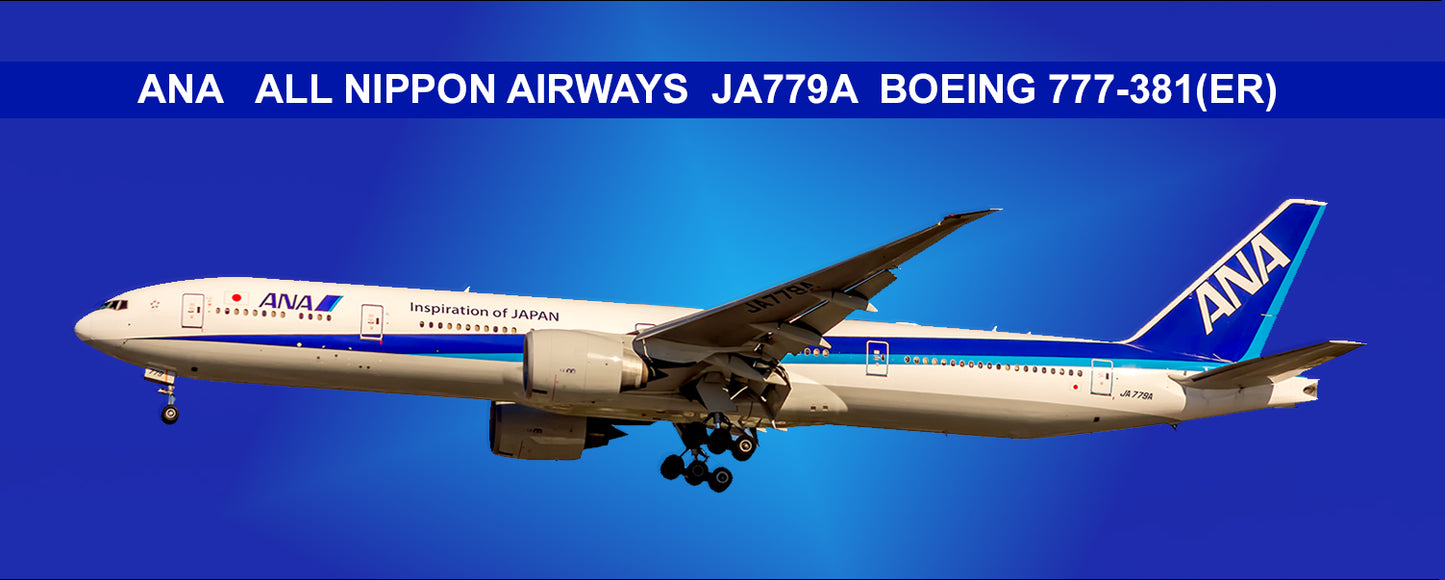 ANA All Nippon Airways Boeing 777-381(ER) Fridge Magnet (PMT1750)