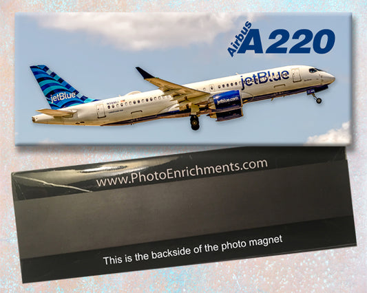 JetBlue Airways Airbus A220 Fridge Magnet (PMT1773)