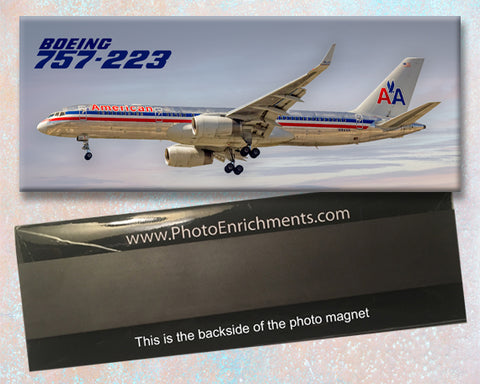 American Airlines, Boeing 757-223, Fridge Magnet  (PMT1785)
