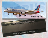 American Airlines Airbus A321-253NX Fridge Magnet (PMT1798)