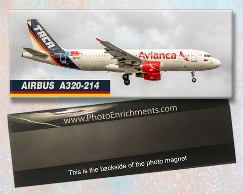 Avianca Airlines TACA Colors Airbus A320 Fridge Magnet (PMT1805)