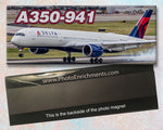 Delta  Air Lines Airbus A350-941 Fridge Magnet (PMT1808)