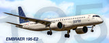 Porter Airlines Embraer 195-E2 Fridge Magnet (PMT1810)