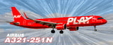 Play Airlines Airbus A321-251N Fridge Magnet (PMT1811)