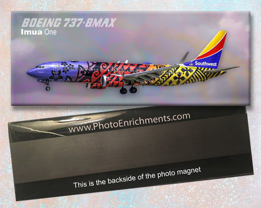 Southwest Airlines Boeing 737 Imua One Colors Fridge Magnet (PMT1815)