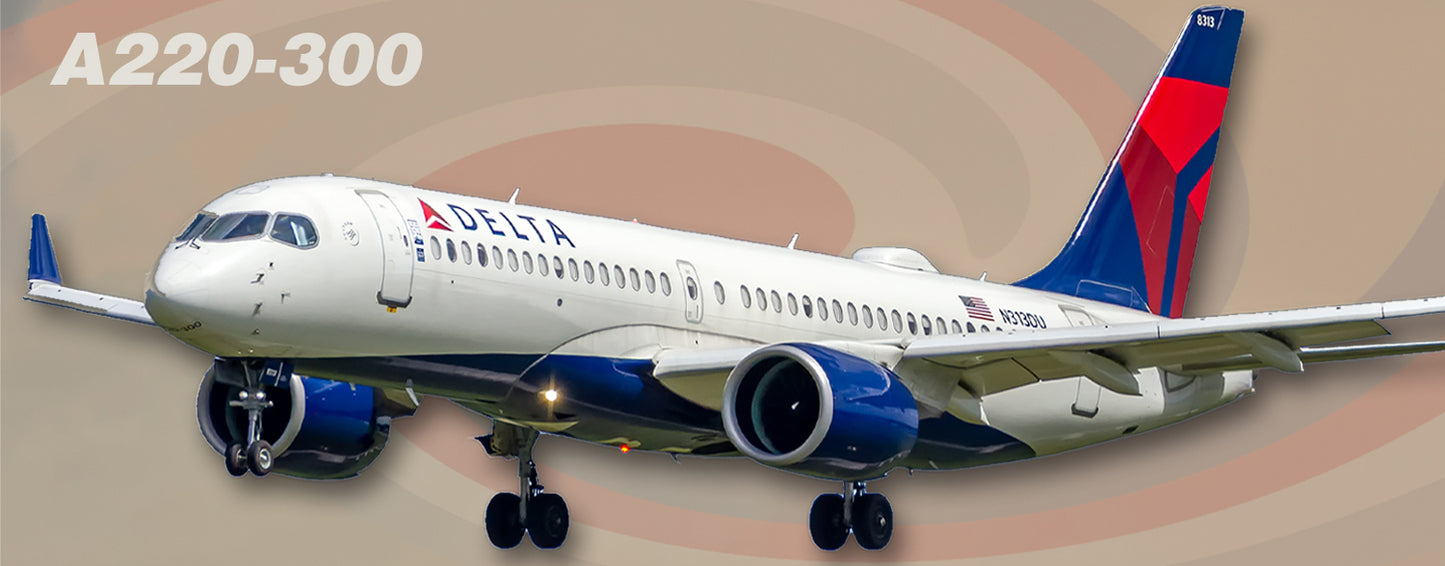 Delta Air Lines Airbus A220-300 Fridge Magnet (PMT1817)